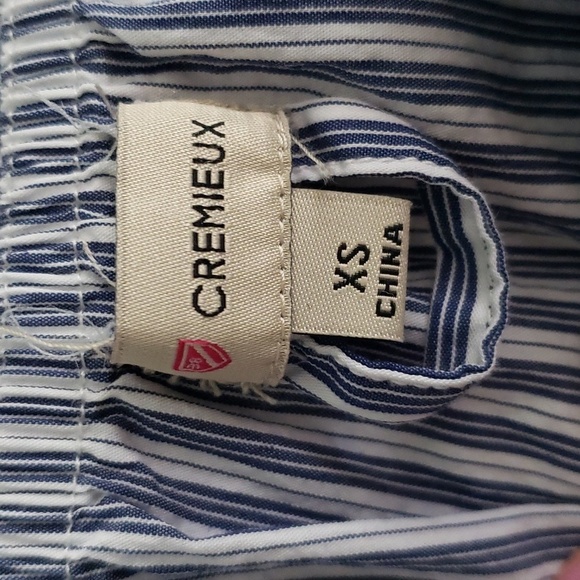 Cremieux Niko Striped Ruffle Off Shoulder Dress XS - Picture 7 of 8